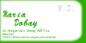 maria dobay business card